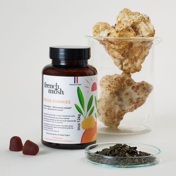 French Mush compléments alimentaires à base d'extraits de champignons médicinaux biologiques fabriqués en France Gummies Focus (VIP) - VIP -