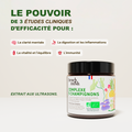 French Mush compléments alimentaires à base d'extraits de champignons médicinaux biologiques fabriqués en France - extraction aux ultrasons - Complexe 5 champignons