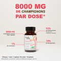 French Mush compléments alimentaires à base d'extraits de champignons médicinaux biologiques fabriqués en France - 800mg d'extraits concentrés par dose - Cordyceps